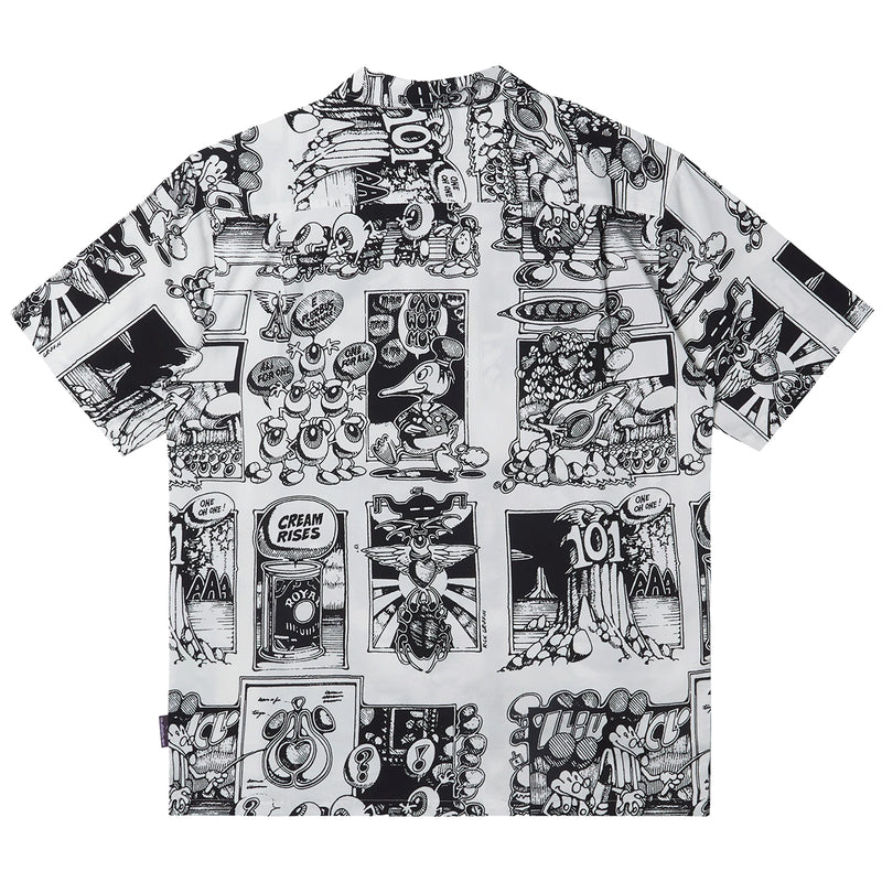 Load image into Gallery viewer, Quiksilver Rick Griffin Comix Short Sleeve Button-Up Shirt 2
