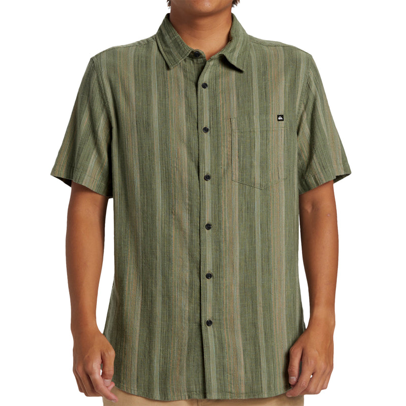 Load image into Gallery viewer, Quiksilver Pyke Classic Short Sleeve Button-Up Shirt 3
