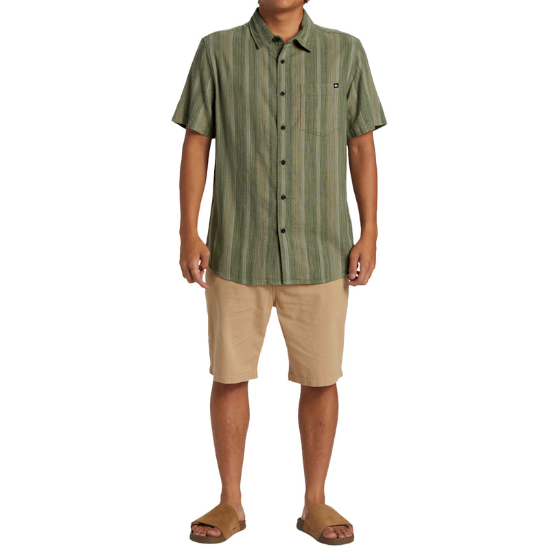 Load image into Gallery viewer, Quiksilver Pyke Classic Short Sleeve Button-Up Shirt 6
