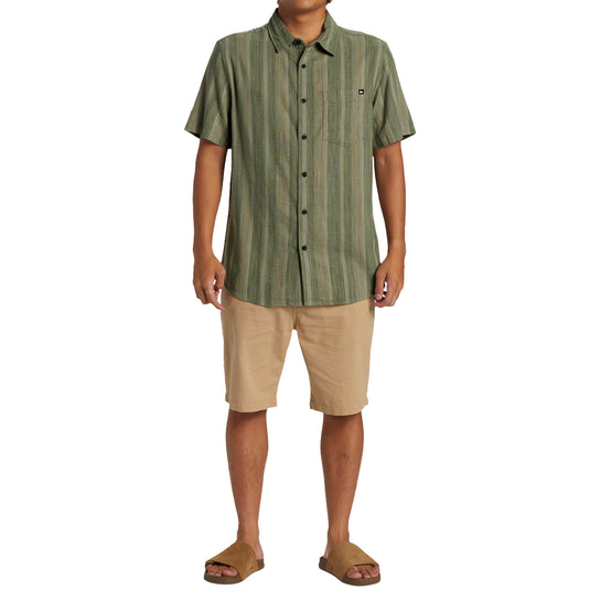 Quiksilver Pyke Classic Short Sleeve Button-Up Shirt 6