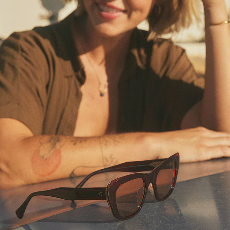 Load image into Gallery viewer, RAEN Women's Kimma Sunglasses - Cranberry/Spritz 7
