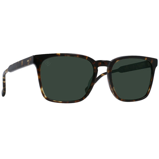 RAEN Pierce Polarized Sunglasses - Brindle Tortoise/Green 2