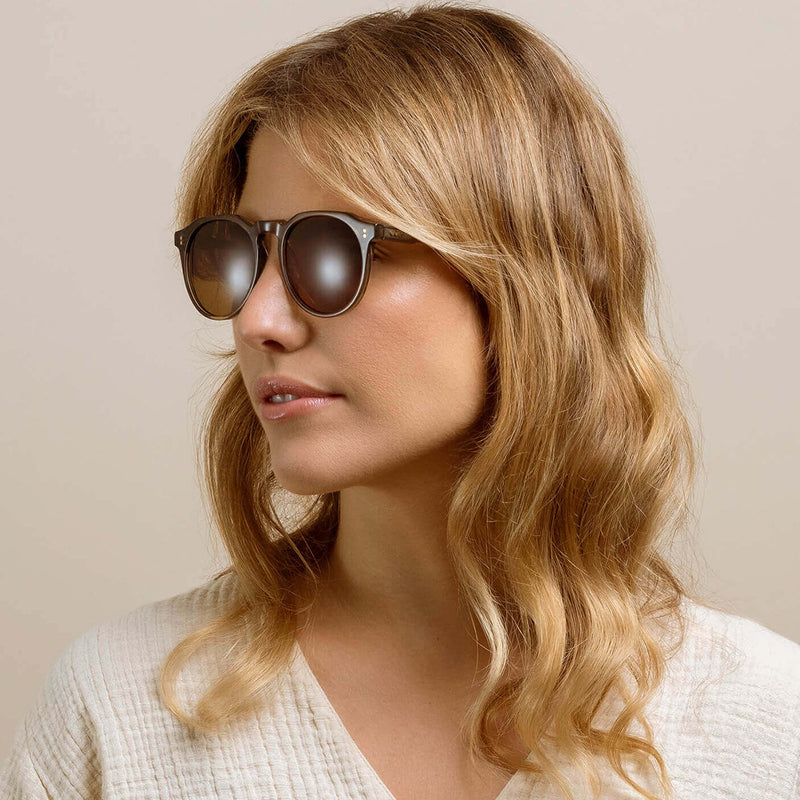 Load image into Gallery viewer, RAEN Remmy Polarized Sunglasses - Ghost/Vibrant Brown 6
