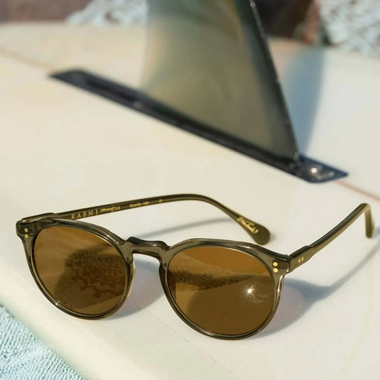 RAEN Remmy Polarized Sunglasses - Ghost/Vibrant Brown 9