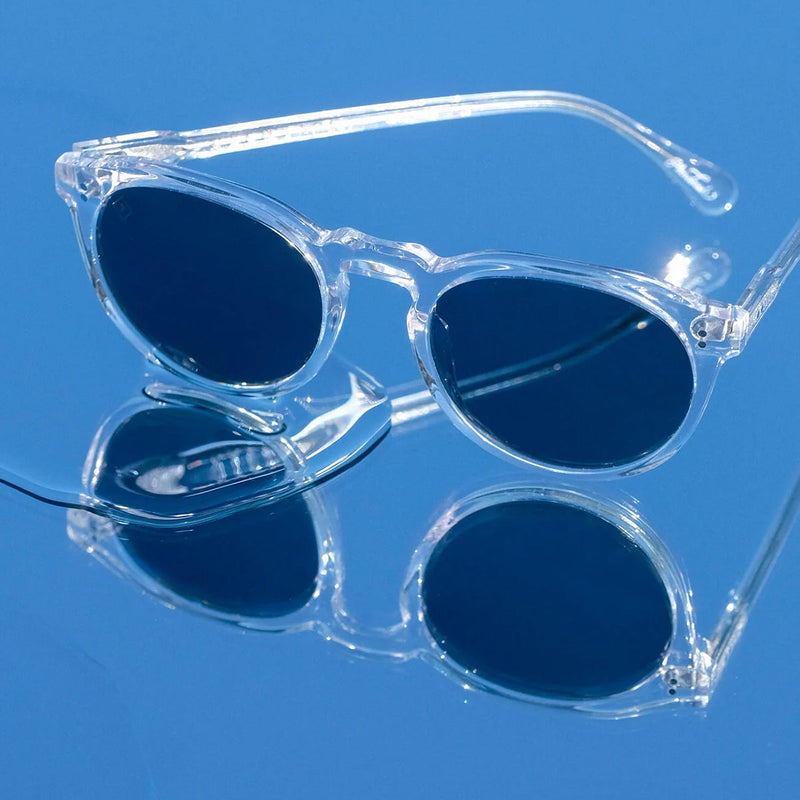 Load image into Gallery viewer, RAEN Remmy Polarized Sunglasses - Crystal Clear/Blue Smoke 6
