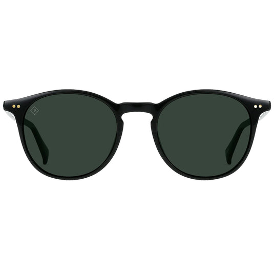 RAEN Basq Polarized Sunglasses - Recycled Black/Green 1