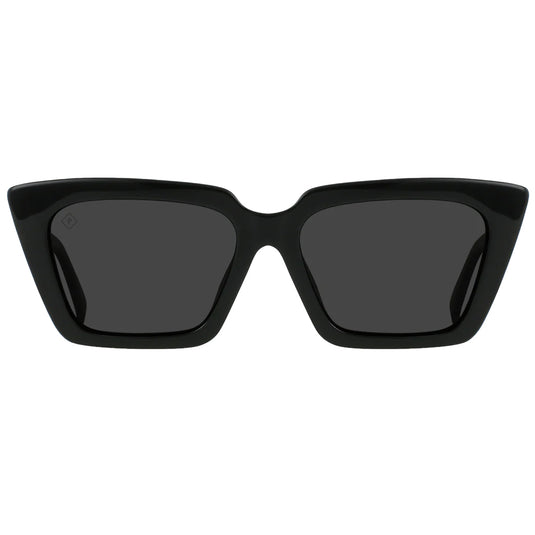 RAEN Women's Keera Polarized Sunglasses - Recycled Black/Smoke 1