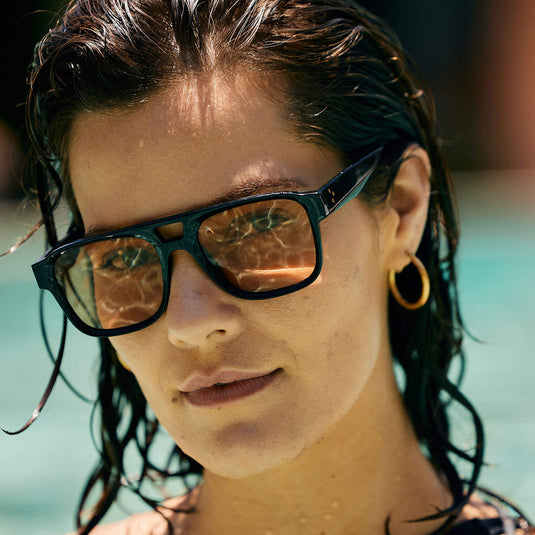 RAEN Rifka Sunglasses - Recycled Black/Spritz 4