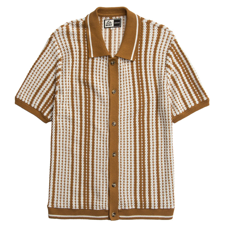 Load image into Gallery viewer, REEF Cabana Short Sleeve Button-Up Knit Shirt 1
