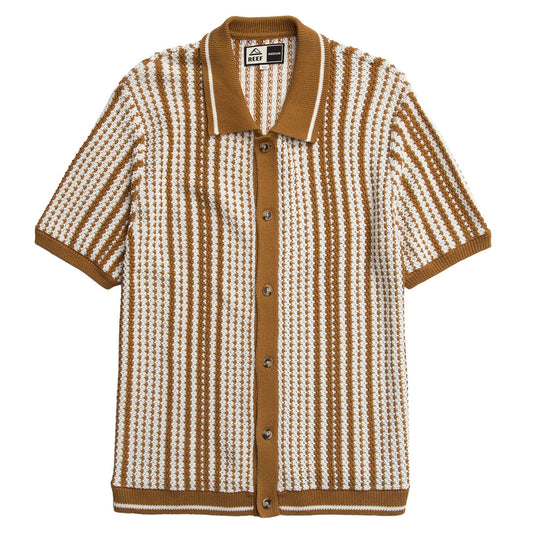 REEF Cabana Short Sleeve Button-Up Knit Shirt 1