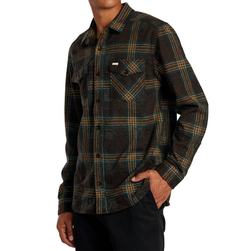 Load image into Gallery viewer, RVCA Vacancy Long Sleeve Button-Up Flannel Shirt 3
