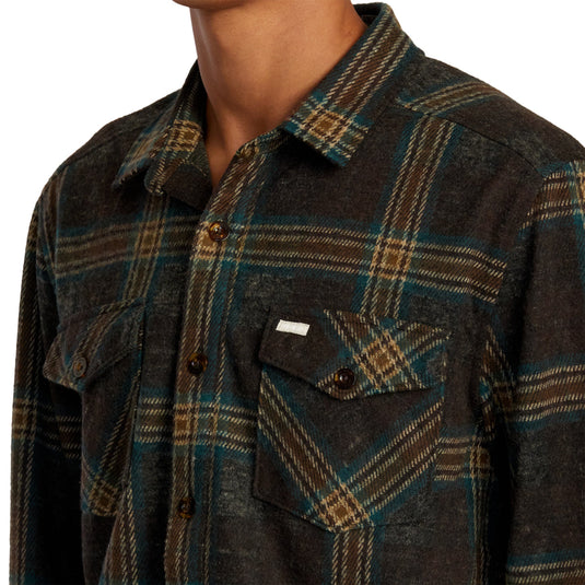 RVCA Vacancy Long Sleeve Button-Up Flannel Shirt 4