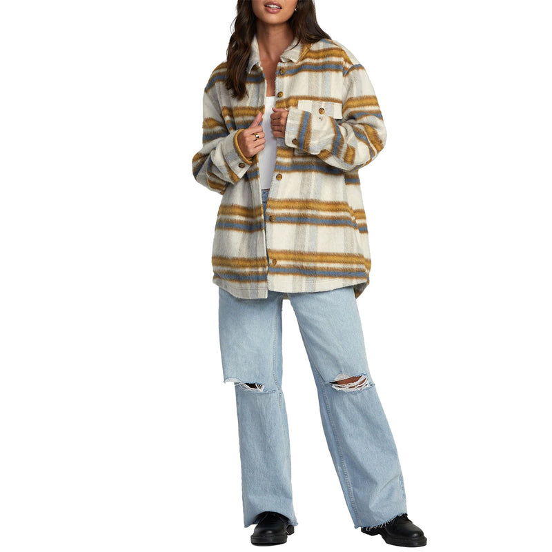 Load image into Gallery viewer, RVCA Women's Birdie Shacket Jacket 4
