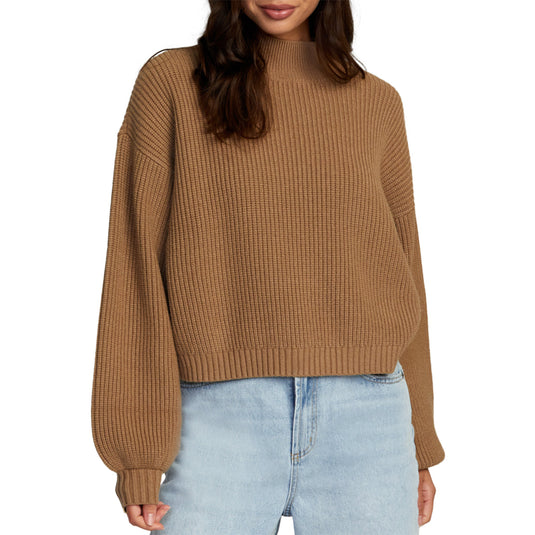 RVCA Women's Dream Cycle Turtleneck Sweater 1