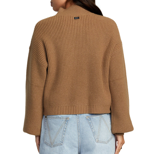 RVCA Women's Dream Cycle Turtleneck Sweater 4