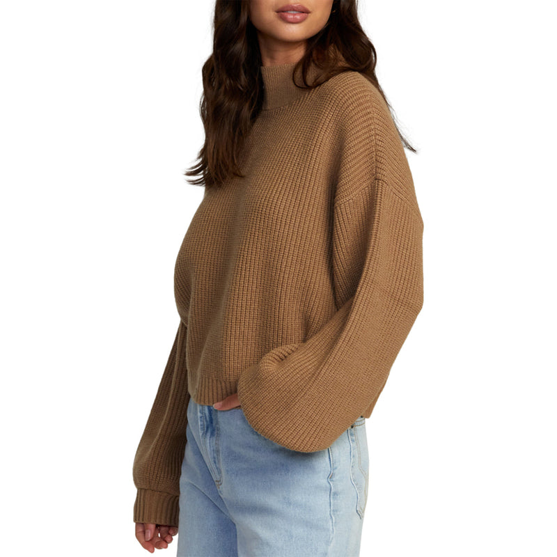 Load image into Gallery viewer, RVCA Women's Dream Cycle Turtleneck Sweater 3
