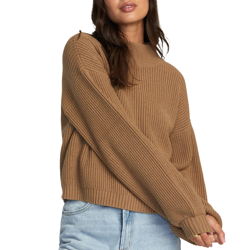 Load image into Gallery viewer, RVCA Women's Dream Cycle Turtleneck Sweater 2
