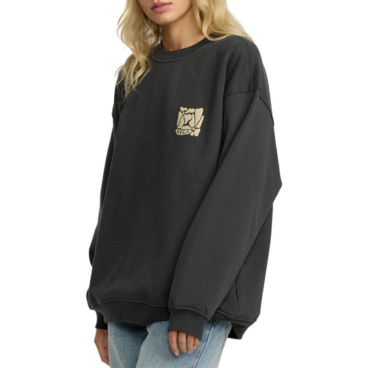 RVCA Women's Baggie Boyfriend Crew Sweatshirt 2