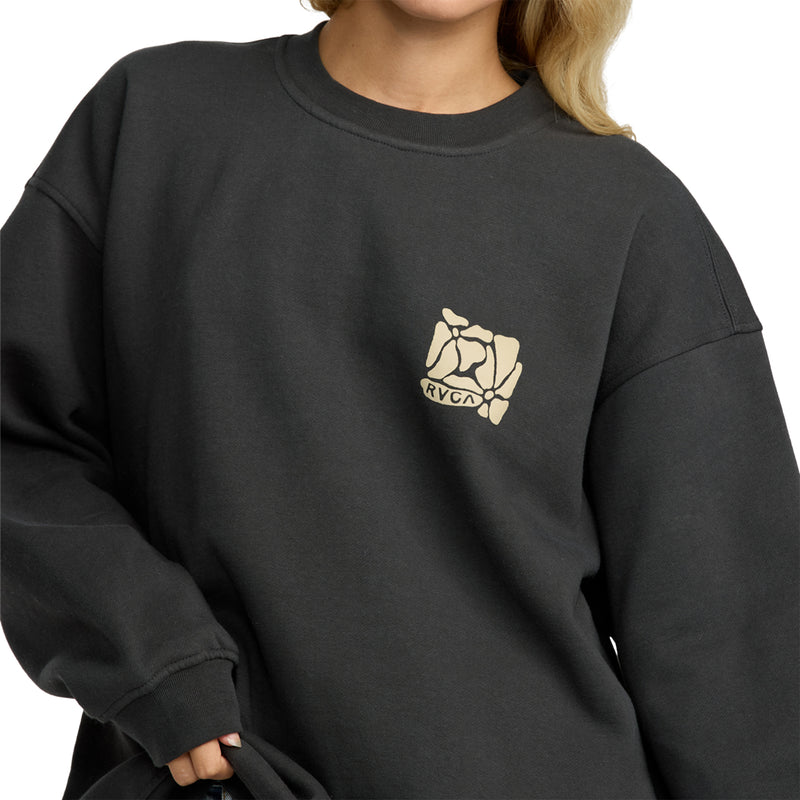 Load image into Gallery viewer, RVCA Women's Baggie Boyfriend Crew Sweatshirt 4

