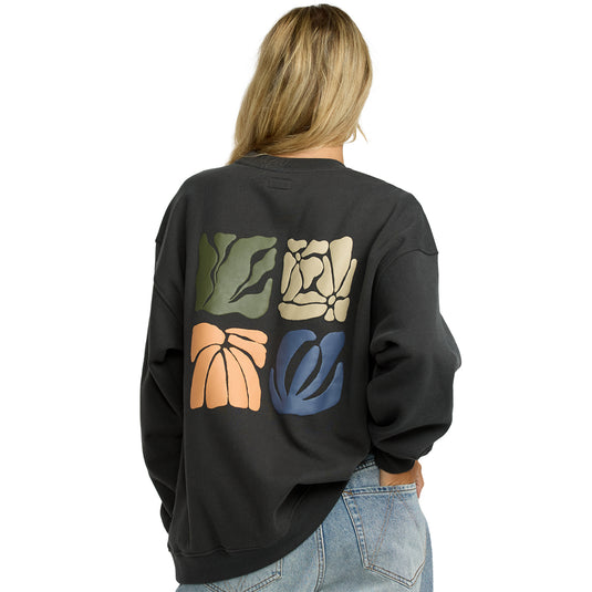 RVCA Women's Baggie Boyfriend Crew Sweatshirt 3