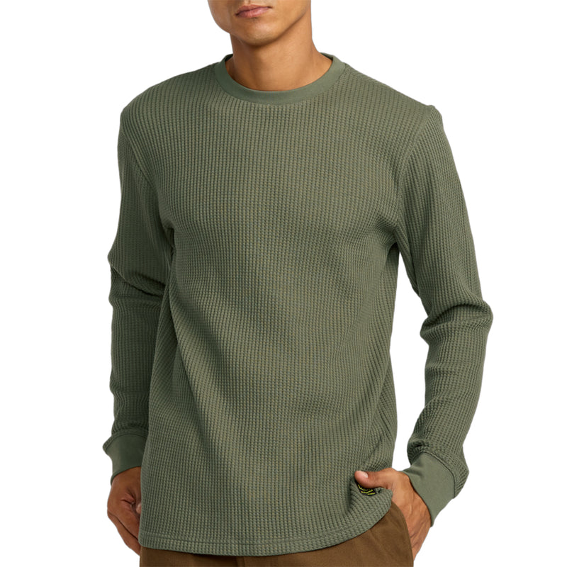Load image into Gallery viewer, RVCA Day Shift Thermal Long Sleeve Shirt 1
