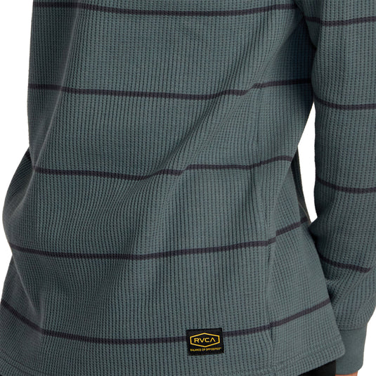 RVCA Dayshift Thermal Stripe Long Sleeve Shirt 5