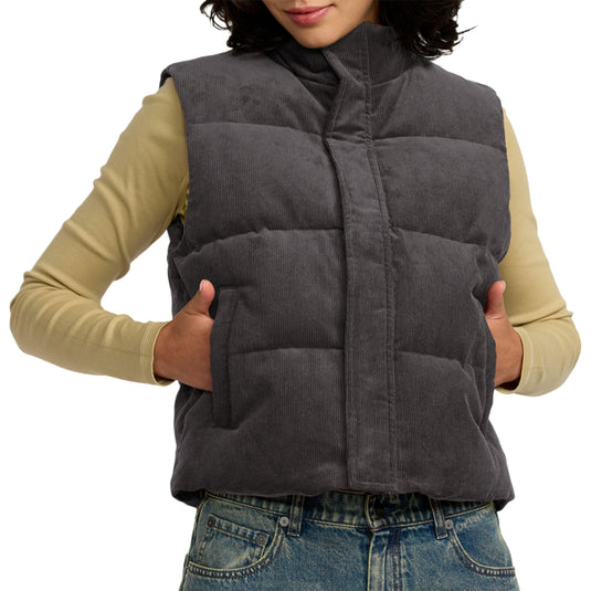RVCA Women's Eezeh Puffer Zip-Up Vest 1