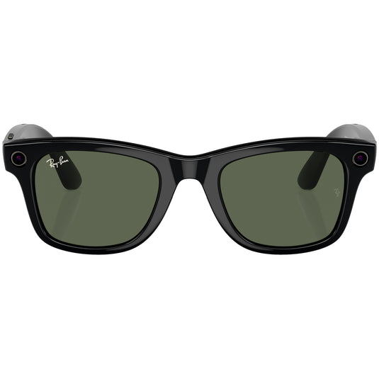 Ray-Ban Meta Gen 1 Wayfarer Sunglasses - Shiny Black/G15 Green 2