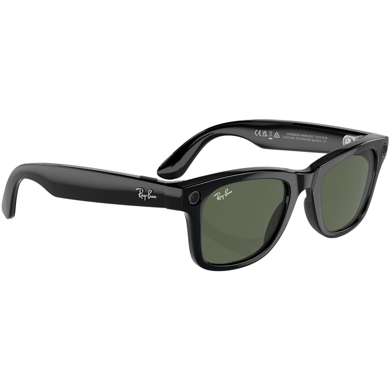 Load image into Gallery viewer, Ray-Ban Meta Gen 1 Wayfarer Sunglasses - Shiny Black/G15 Green 3
