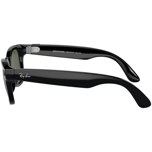 Ray-Ban Meta Gen 1 Wayfarer Sunglasses - Shiny Black/G15 Green 5