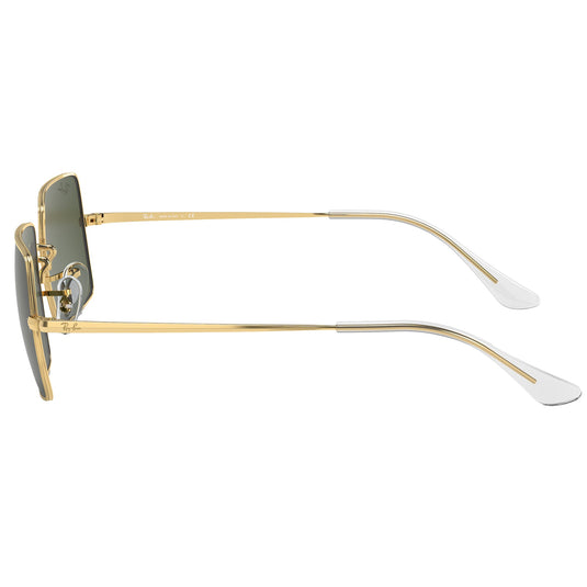 Ray-Ban Women's Rectangle 1969 Sunglasses - Polished Gold/Green 3