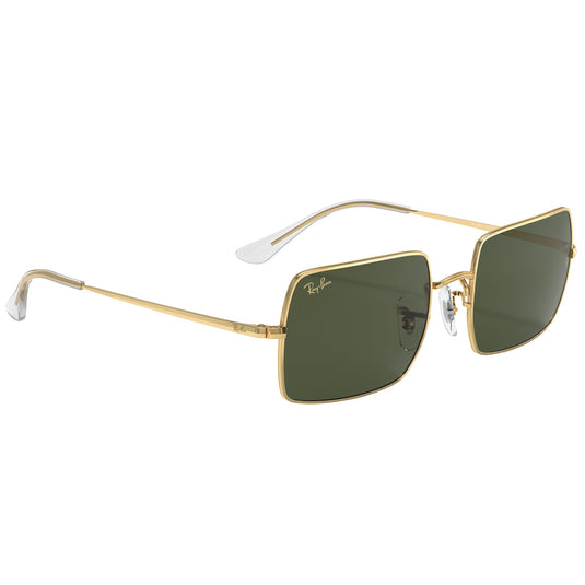 Ray-Ban Women's Rectangle 1969 Sunglasses - Polished Gold/Green 5