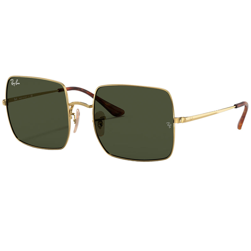 Load image into Gallery viewer, Ray-Ban Square 1971 Classic Sunglasses - Polished Gold/Green 1

