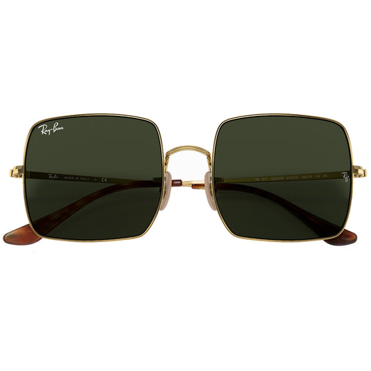 Ray-Ban Square 1971 Classic Sunglasses - Polished Gold/Green 6