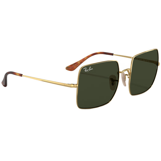 Ray-Ban Square 1971 Classic Sunglasses - Polished Gold/Green 3