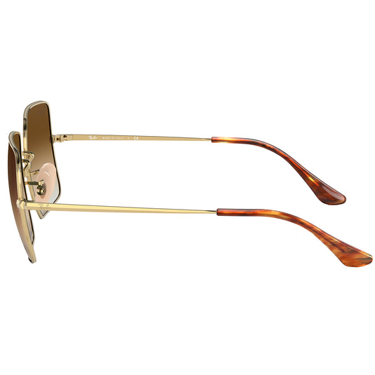 Ray-Ban Square 1971 Classic Sunglasses - Polished Gold/Light Brown 4