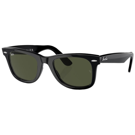 Ray-Ban Original Wayfarer Classic Sunglasses - Polished Black/Green 1