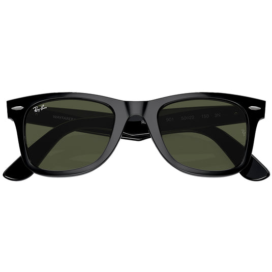Ray-Ban Original Wayfarer Classic Sunglasses - Polished Black/Green 6