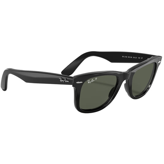 Ray-Ban Original Wayfarer Classic Polarized Sunglasses - Polished Black/Green 3