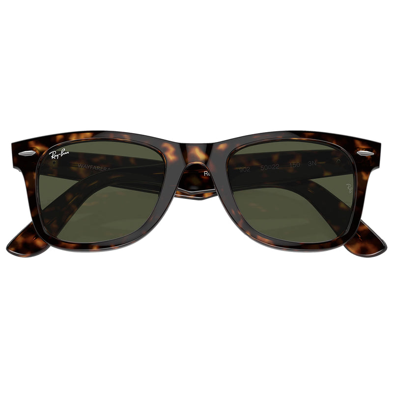 Load image into Gallery viewer, Ray-Ban Original Wayfarer Classic Sunglasses - Polished Tortoise/Green 6
