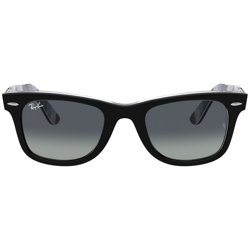 Load image into Gallery viewer, Ray-Ban Original Wayfarer Classic Sunglasses - Black On Chevron/Blue 2
