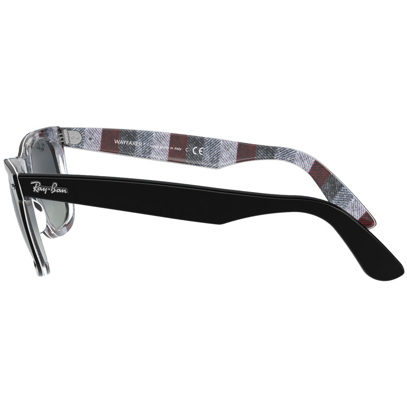 Load image into Gallery viewer, Ray-Ban Original Wayfarer Classic Sunglasses - Black On Chevron/Blue 3
