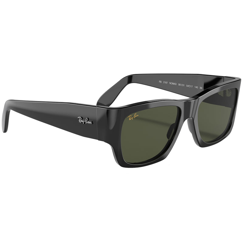 Load image into Gallery viewer, Ray-Ban Nomad Sunglasses - Polished Black/Green 3
