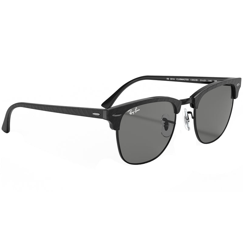 Load image into Gallery viewer, Ray-Ban Clubmaster Marble Sunglasses - Polished Black/Dark Gray 6
