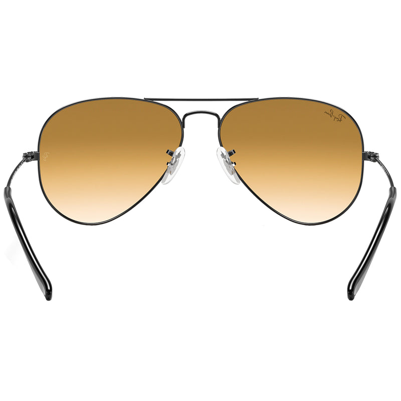 Load image into Gallery viewer, Ray-Ban Aviator Gradient Sunglasses - Polished Gunmetal/Light Brown 5
