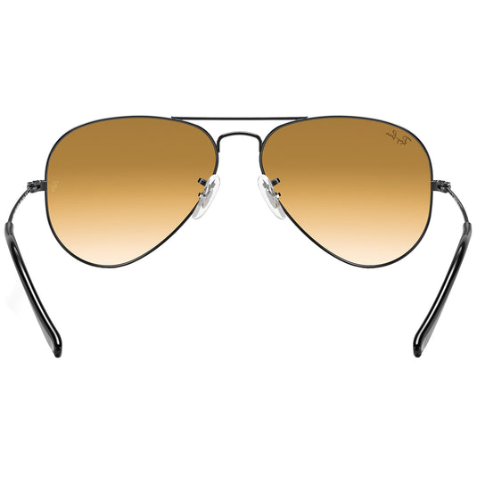 Ray-Ban Aviator Gradient Sunglasses - Polished Gunmetal/Light Brown 5