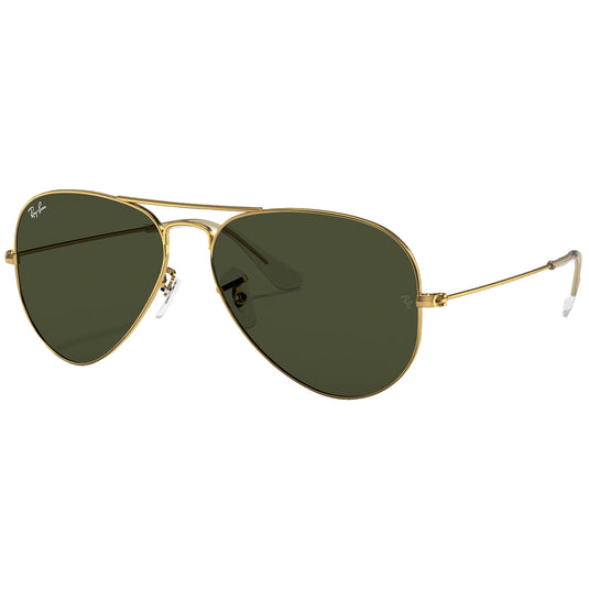 Ray-Ban Aviator Classic Sunglasses - Polished Gold/Green 1