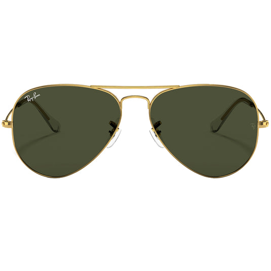 Ray-Ban Aviator Classic Sunglasses - Polished Gold/Green 2