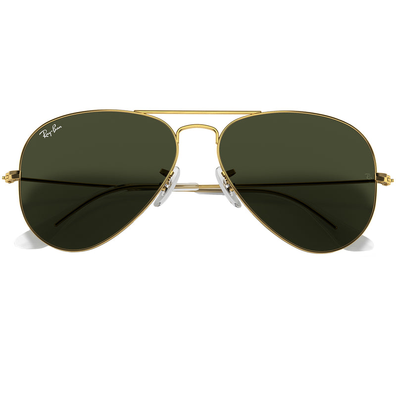 Load image into Gallery viewer, Ray-Ban Aviator Classic Sunglasses - Polished Gold/Green 6
