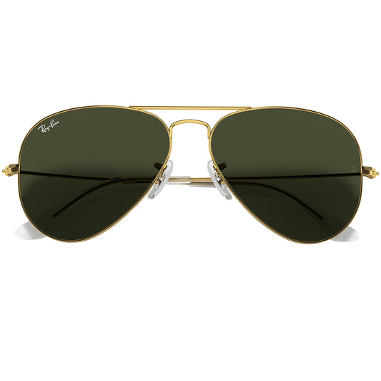 Ray-Ban Aviator Classic Sunglasses - Polished Gold/Green 6